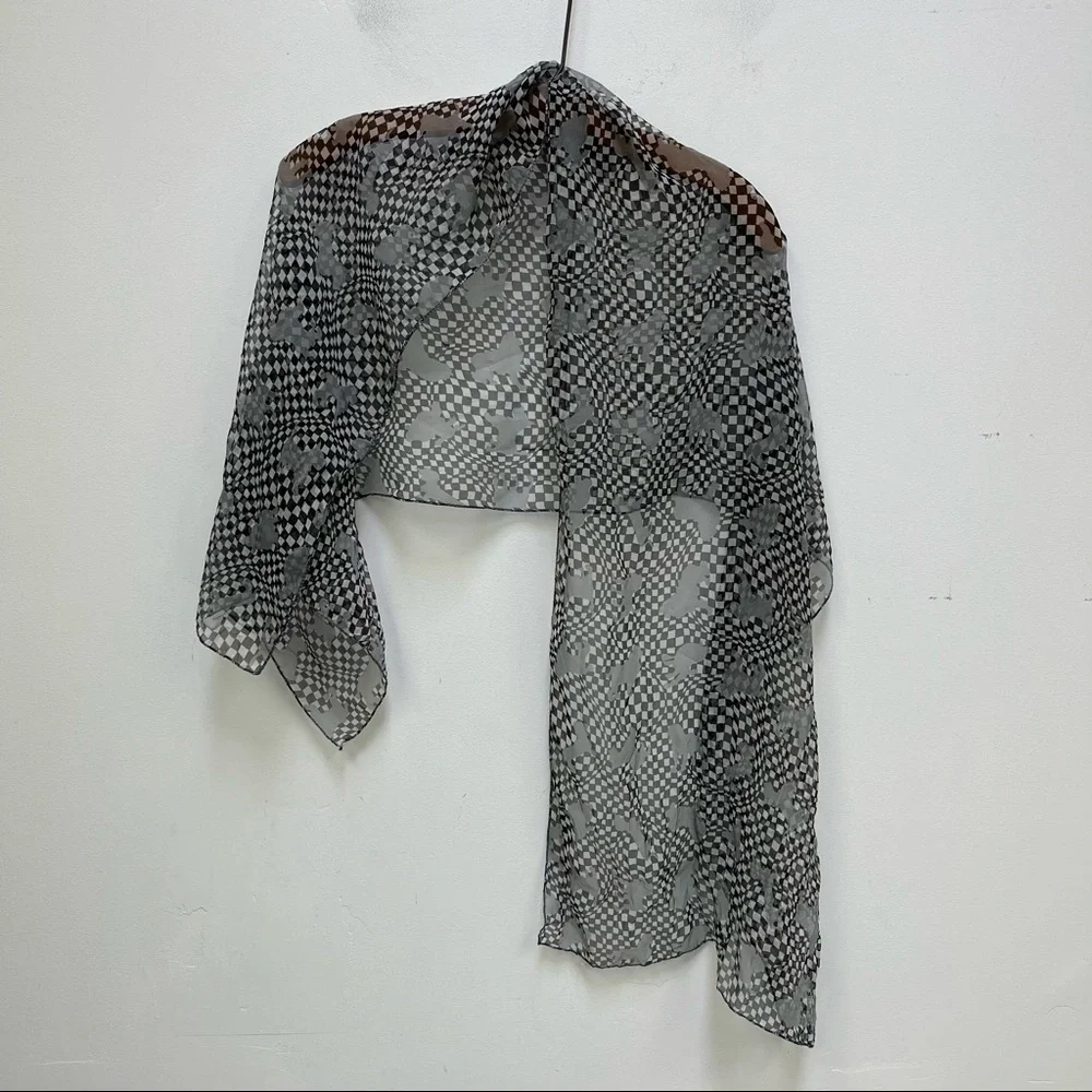 Checkered Dog Scarf
